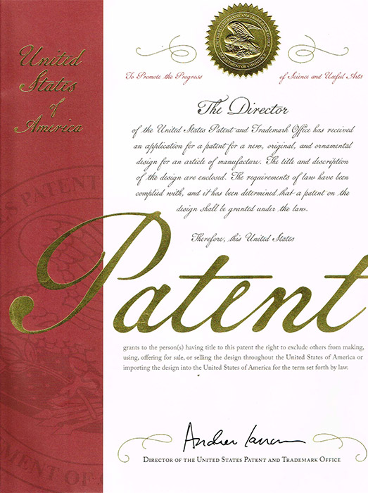 Patente de Diseño de Estados Unidos