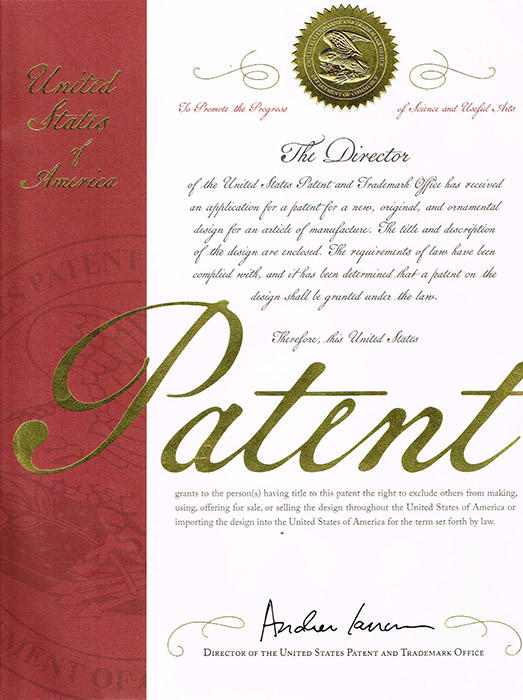 Patente de Diseño de Estados Unidos
