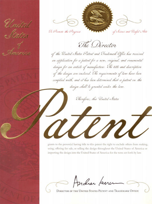 Patente de Diseño de Estados Unidos EP-568 